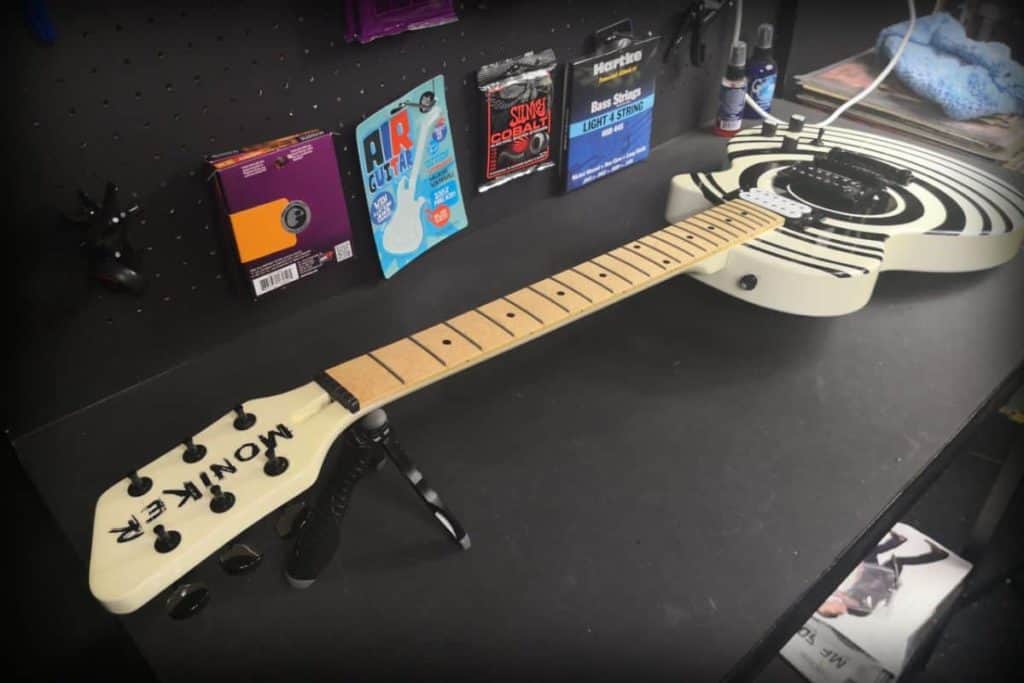 Moniker Guitars Scarebear model (waiting for strings)