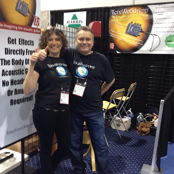 Helene and Ofer from ToneWood-Amp