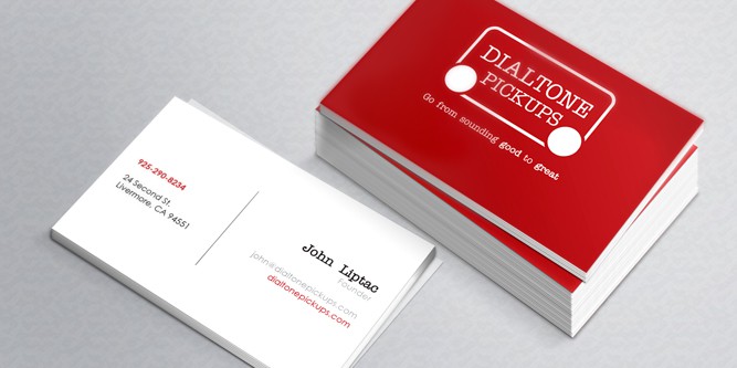 Dialtone Pickups business cards