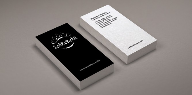 Scarebear business cards