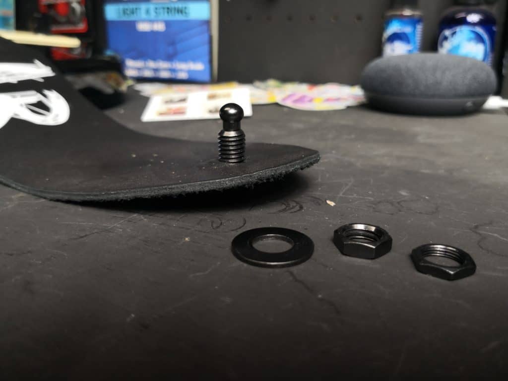 PLB bolt in place in strap