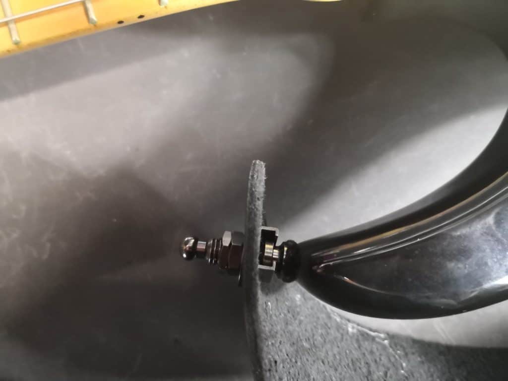 PLB Strap Lock installed