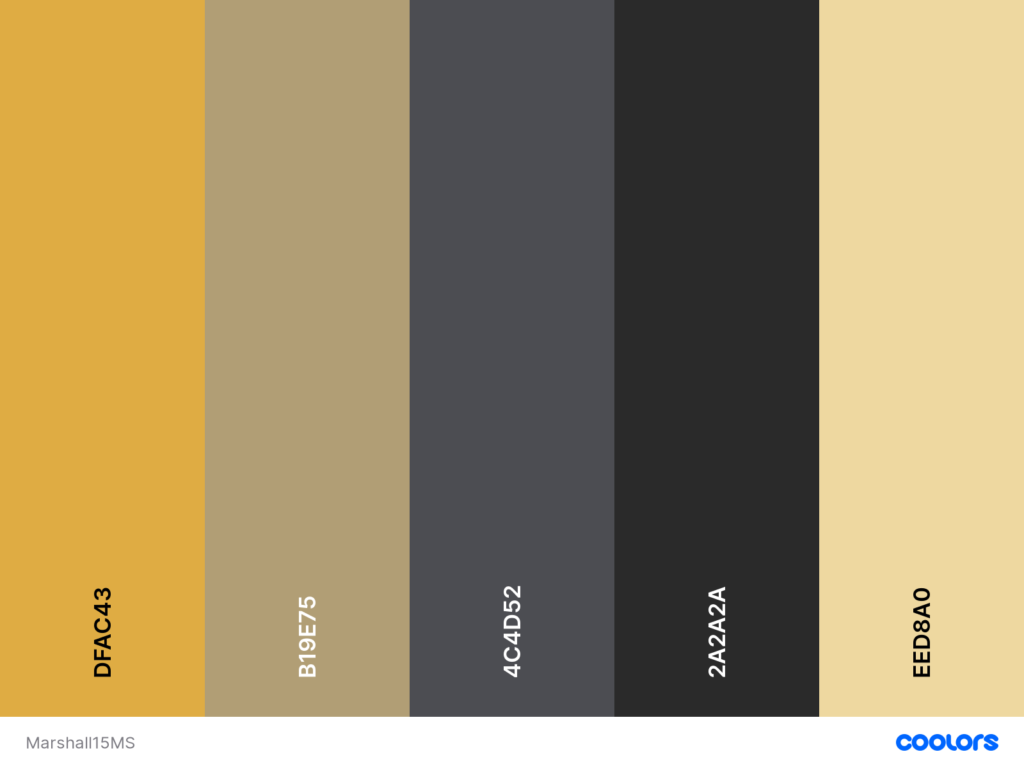 Guitar Fascination colour palette